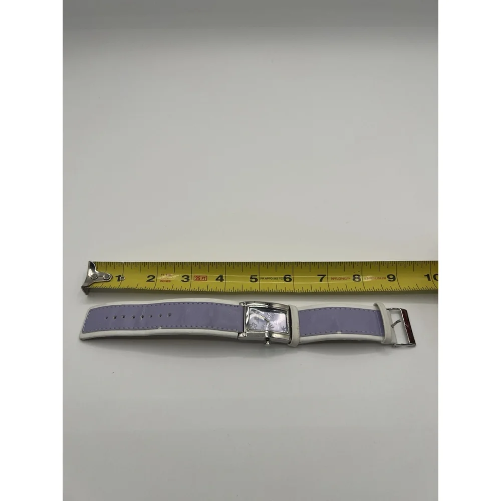 Activa Analog Woman’s Watch Purple Dial Leather Sliver Tone Casual Wristband